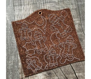 Stickdatei ITH - Einsteckhüllen Christmas Backgrounds quadratisch